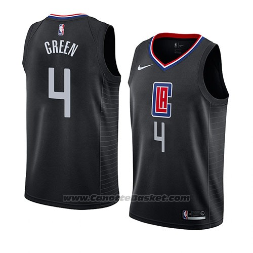Maglia Los Angeles Clippers Jamychal Green #4 Statement 2019 Nero